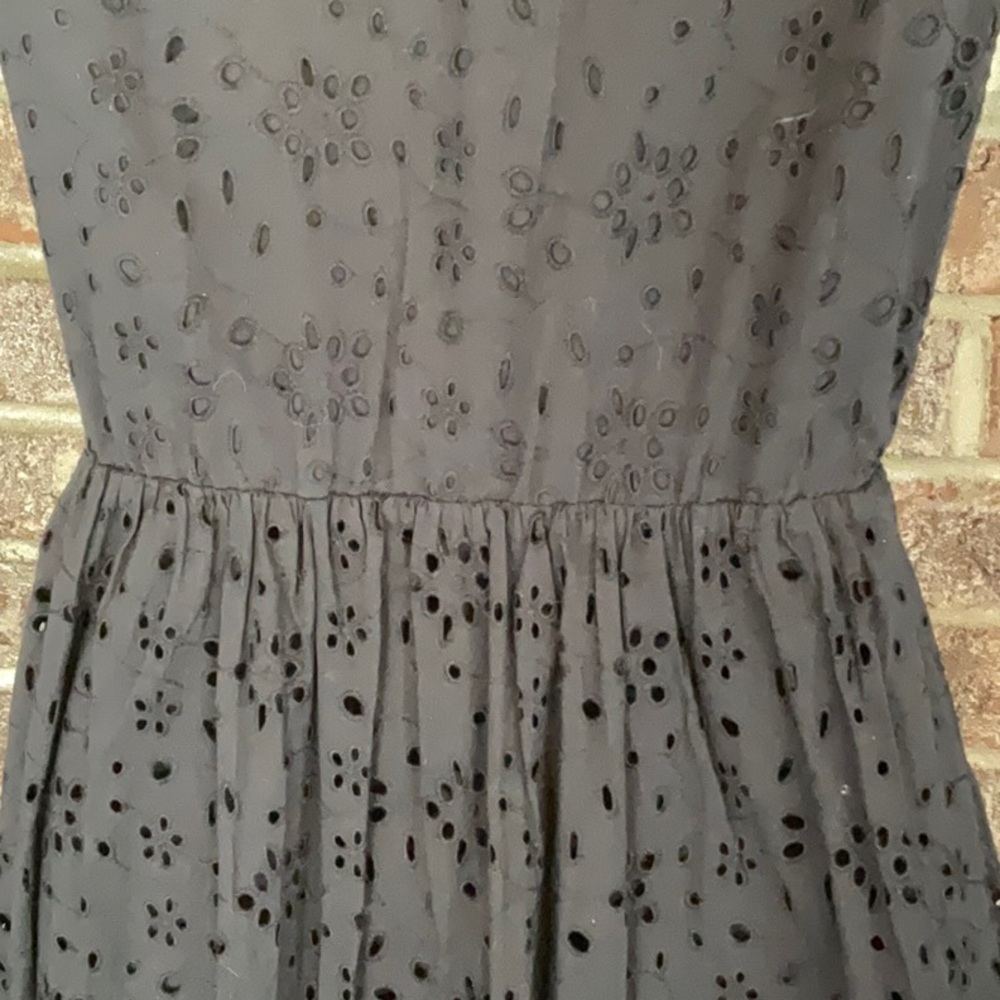 NWT J.CREW black short-sleeved dress with pockets and v neck - Picture 10 of 14